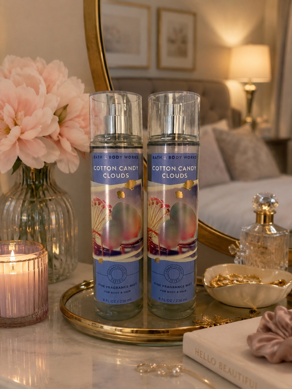 Bath & Body Works Cotton Candy Clouds Fine Fragrance Mist Duo